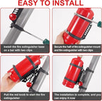 UTV Fire Extinguisher Mount Bracket, Quick Release Fire Extinguisher Mount Holder for Jeep, Offroad Car, UTV Accessories (A)