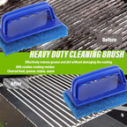 5 Pack Electric Cleaning Brush Pad Kitchen Bathroom Household Cleaning Pad Swimming Pool Wall Cleaning Brush Heavy Duty Griddle Scrubber Scouring Pad and 1 Pack Handle kit(Blue)