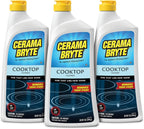 Cerama Bryte Removes Tough Stains Cooktop and Stove Top Cleaner for Glass - Ceramic Surfaces, 3-28 oz