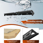 REIBII 48.2" W Garage Shelving, Storage Shelves Load 3000LBS, Adjustable Garage Shelving Heavy Duty for Pantry, Basement, Warehouse, 48.2" W X 71.9" H X 24" D, Black