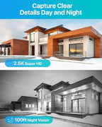 ZOSI C220 16CH 4K 8MP PoE Home Security Camera System, 16 Channel 4K NVR with 4TB HDD for 24/7 Record, 16 x 4MP(1440p) 2.5K QHD Dome IP Cameras Outdoor Indoor, Smart AI Human Detection, Two-Way Audio