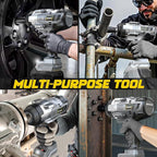 Cordless Impact Wrench 1/2 inch Compatible with Dewalt 20v Battery, 1700 Ft-lbs High Torque Impact Driver with 6Pcs Sockets & Storage Case, Electric Impact Gun with 4-Speed & LED Light