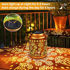 Brizled Butterfly Solar Lantern Lights 2 Pack, Warm White Christmas/Birthday Gift for Women Mom Grandma, Waterproof Hanging Solar Butterfly Lights, LED Lanterns for Garden Patio Path Tabletop Decor