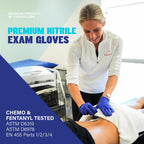 Cobalt Blue 5 Mil Nitrile Exam Gloves Disposable Latex Free | Medical Rubber Gloves for Doctors, EMT, First Aid Kit, Food Service & Cleaning | Bulk Case of (1000 CT)