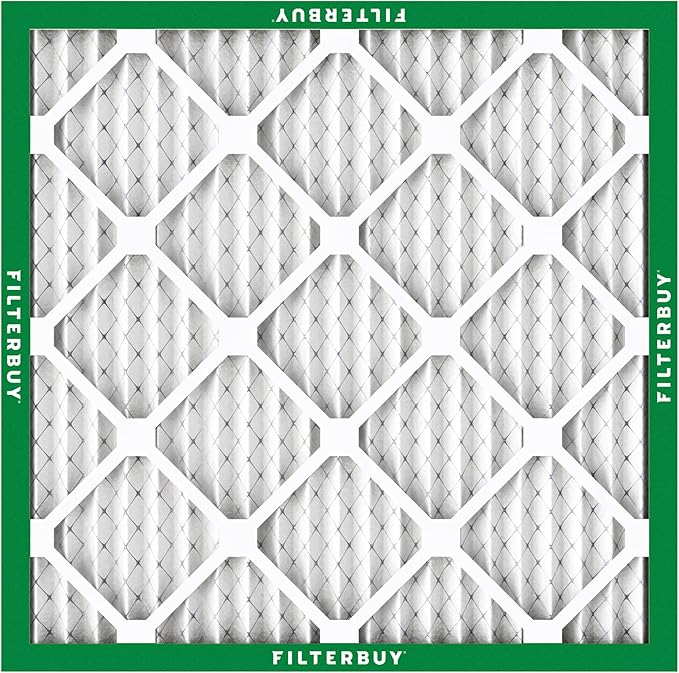 Filterbuy 18x18x1 Air Filter MERV 8 (MPR 700) Dust Defense Replacement (6-Pack), Electrostatic Pleated HVAC AC Furnace Filters, Made in USA (Actual Size: 17.75 x 17.75 x 0.75)