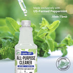 Mighty Mint All-Purpose Cleaner Spray for Home, Kitchen, Bathroom, Natural Peppermint Scent, 16oz - 2 Pack