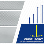 WORKPRO 1200 Count 18 Gauge Brad Nails, (3/4,1-1/4＂,2＂), Universal Brad Nail Gun Nails for Pneumatic & Electric Brad Nailers