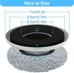 New Upgrade Furniture Movers Sliders, 4+4 Pack 4.3" Multi-Surface Furniture Sliders with Groove Design, Round 4PCS Moving Pads and 4 Hardwood Socks, Protect Floor and Easily Move Furniture