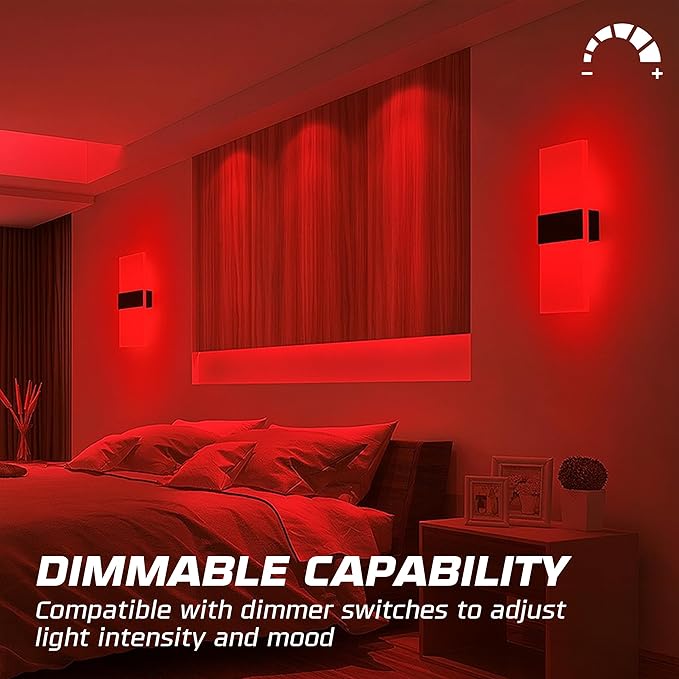 OHLECTRIC 10 Pack - S11 Ceramic Red Night Light Bulbs | Dimmable | 7.5W Incandescent Light Bulb with E26 Medium Base | 40 Lumens Brightness | 2700K Warm White Light for Home Illumination