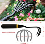 Garden Tool Set - Featuring a Heavy-Duty Stainless Steel Hand Cultivator, Transplant Shovel, Trowel, Crack Weeder, and Dandelion Weeder - The Ultimate, Unbreakable Gardening Gift