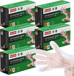 Plastic Gloves Disposable, Latex-Free, Powder Free, Clear Gloves Safe for Cooking, Food Prep, Kitchen,Cleaning