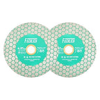 4-1/2" Diamond Tile Saw Blade - FACHLICH 115mm 2pcs Cutting Wheel for Cutting and Grinding Porcelain Ceramic Tile Marble Artificial Stone