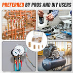 24Pcs Brass Pipe Fittings,1/8" x 1/8",1/4" x 1/4",3/8" x 3/8",1/2" x1/2" NPT Male Hex Nipple Pipe Extension Reducer Nipple Adapter