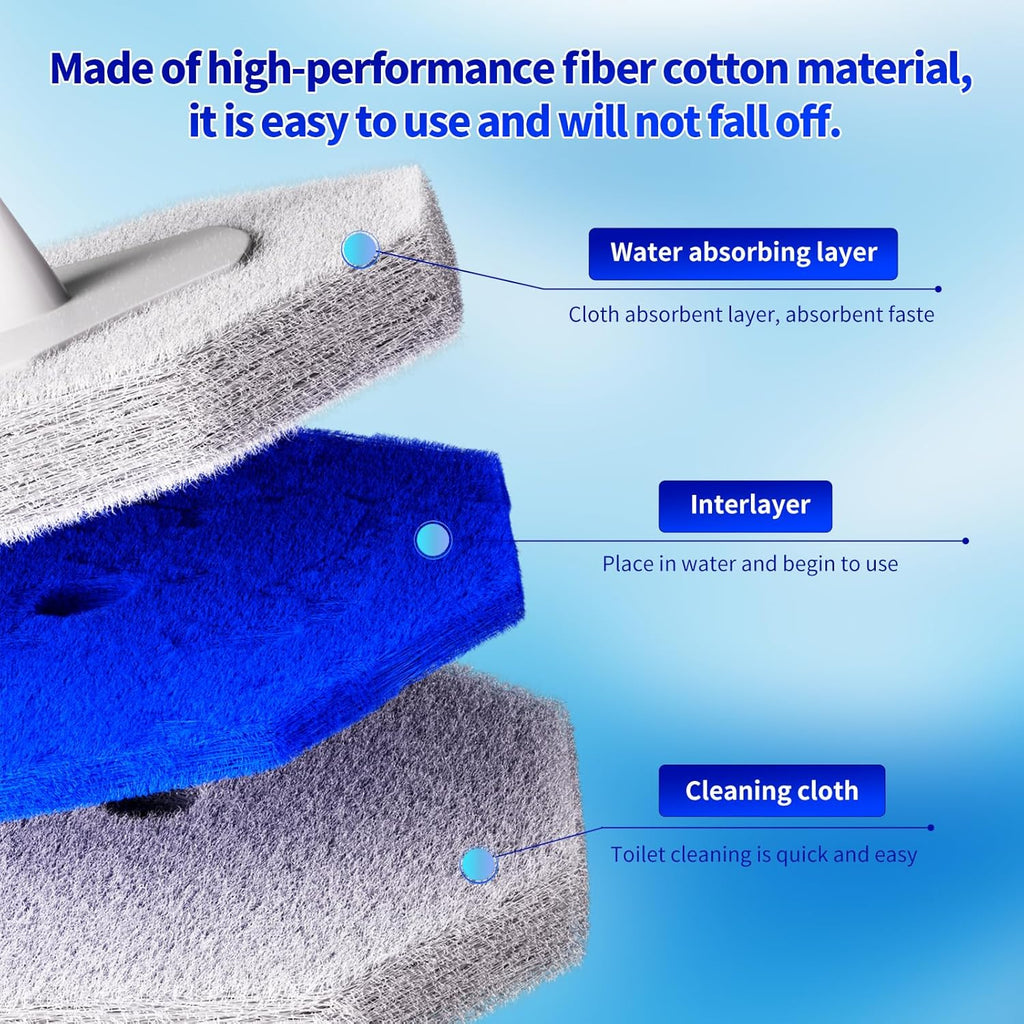 60PCS Toilet Wand Refills Compatible with Clorox Toilet Wand. Disposable Toilet Brush Refills. Bathroom Cleaning. Disposable Toilet Bowl Cleaners.