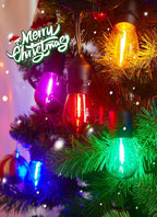 Minetom S14 LED Christmas Replacement Light Bulbs, UL Listed, 1 Watt E26 Medium Base Plastic Shatterproof LED Edison Bulbs, Easily Screw in Strings Spools Strands, Multicolor, 50 Pack