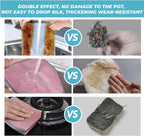 10PCS Non-Scratch Multipurpose Steel Wire Dishcloths - Reusable Quick-Dry Odor-Free Scrub Cloths for Dishes, Kitchen Cleaning Cloths for Cookware, Sinks, Stove Tops(9.84X9.84)