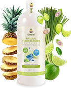 Fuwa3e Pineapple Enzyme Natural Floor Cleaner Lime & Lemongrass - 33.8oz 1 Pack (Makes 44 Gallons) - 99% Organic Mop Soap with Fermented Pineapple Peels - Multi Surface Non Toxic Floor Cleaner