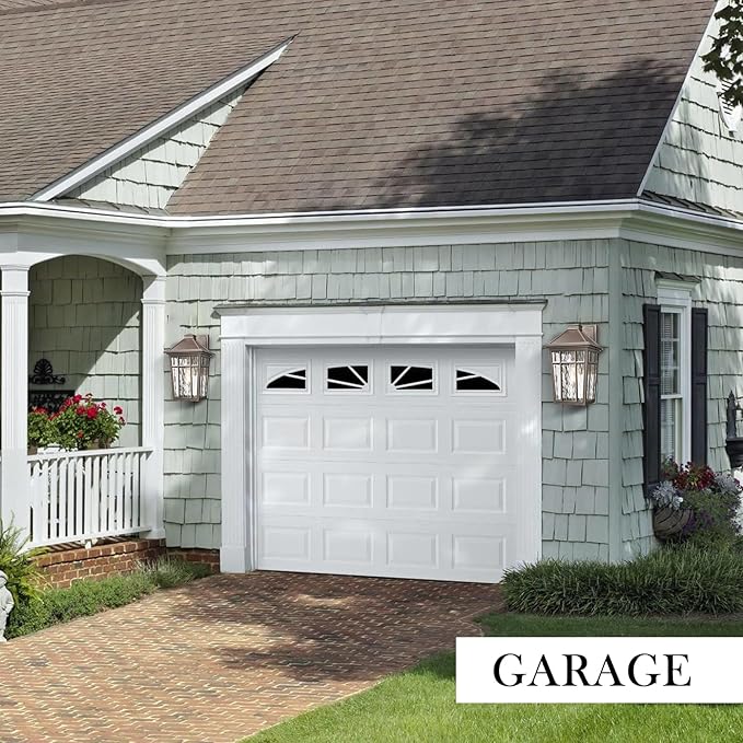 Darkaway Large Outdoor Sconce Lights Wall Light Fixtures,14inch Exterior Porch Light Outdoor Sconce Anti-Rust Outside Light with Water Ripple Glass for Patio Yard Garage, 2 Pack