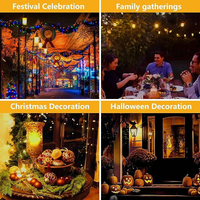 Flame Light Bulbs, 4 Modes LED Flame Effect Light Bulb, E26 Base Flickering Light Bulb with Gravity Sensor,Flickering Light Bulbs Halloween Decor(4 Pack)