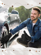 Patelai 3 Pairs Microfiber Plant Dusting Gloves Leaf Cleaning Gloves for Indoor Plants, Blinds, Furniture, House(Large,Black, Brown, Dark Brown)