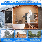 Natural Gas Tankless Water Heater,5.26GPM 20L Outdoor,Instant Hot Natural Gas Water Heater with Fahrenheit Digital Display,Multi-Protection