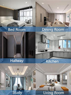 Jolux 6-Pack 5/6" LED Can Lights Retrofit Recessed Lighting,12W=60W,4000K Cool White,800 Lumens,Dimmable Can Lights,Damp Rated,Simple Installation Adjustable Retrofit Downlight,ETL,Bevel Trim