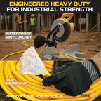 Iron Forge Cable 10 Gauge 10ft Lighted Outdoor Heavy Duty Extension Cord with 3 Outlets - 15 Amp 10/3 SJTW Yellow Extension Cord with Multiple Outlets - 2 Pack