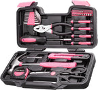 CARTMAN 39-Piece Home Tool Set Kit, Essential Household Hand Tools with Plastic Storage Case