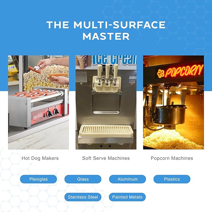 KINZUA ENVIRONMENTAL Foaminator, Concession & Food Equipment Cleaner, Heavy Duty Popcorn Machine Cleaner, Super Cleaning Foam Solution for Grill, Stove and Oven Cleaner & Degreaser, 18 oz, Pack of 2