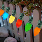 25 Pack C9 Multicolor Christmas Light Bulbs, C9 Multicolor Replacement Bulbs for Outdoor Patio Christmas String Lights, 7W Incandescent Night Light Bulbs, C9/E17 Intermediate Base Bulb,120V 7W bulb