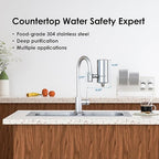 Waterdrop Water Filter for Sink Faucet, 360° Rotating Stainless Steel, NSF Certified Water Purifier for Kitchen Sink, 3 Months Long Lasting Tap Water Filter, Reduce Chlorine, 1 Filters