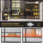 48" W Garage Shelving Heavy Duty 3030Lbs Storage Shelf 5 Tier Adjustable Shelving Units Metal Garage Storage Shelves for Basement, Commercial, Warehouse, Industrial, 72" H x 48" W x 24" D,