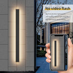 Outdoor Lights 2 Pack,Modern Outdoor Wall Light Long Strip LED Wall Sconce IP65 Anti Rust Warm Light Fixture 3000K Exterior Wall Mount Lights for Entrance, Hallway, Garage, Porch