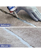 Cement Crack Filler Outdoor Waterproof Concrete Repair Sealant, Polyurethane Adhesive Sealant Self-Leveling Driveway Crack Filler Crack Flexible Concrete Patch Gray 10.5 fl. oz (3 Pack)