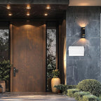 White Wall-Mount Mailbox, Modern Large Capacity Drop Mailboxes for Outside, Rust-Proof Galvanized Steel Post Box with Flag (No Keys Locking)