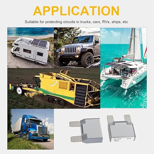 GLOSO E81 Maxi Blade Circuit Breaker 25A, T1 Auto Reset (25A - 3 Pack)