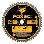 FOXBC 6-1/2 inch Circular Saw Blade 24T 60T Combo Pack, Wood Cutting, Thin-Kerf with 5/8" Arbor