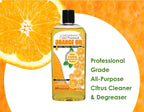 Cold Pressed Orange Oil Concentrate | 8-ounce Professional Grade All-Purpose Citrus Cleaner, Degreaser & Pet Odor Eliminator Blend | Dilutes to 4 Gallons of Finished Product | Home and Outdoor Use
