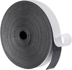 MAGZO Weather Stripping Door Seal, 1 Inch Wide X 1/16 Inch Thick Adhesive Foam Tape Soundproof Weatherstripping for Windows, 1 Rolls Total 33FT Black