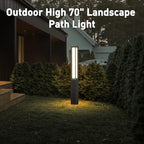 High 71 Inches Landscape Path Light, Outdoor Modern Luxury LED IP54 Waterproof Landscape Bollard Lighting for Lawn Patio Courtyard Driveway Pathway Decoration with High Voltage Wired