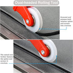 Window Screen Replacement Kit, 48'' x 99'' Fiberglass Screen Mesh with Rolling Tool and Screen Retainer Spline, DIY Adjustable Screen Door Mesh for Window, Door and Patio, Black