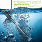 1500W Submersible Hot Tub & Pool Portable Electric immersion Water Heater with temperature control and GFCI for Swimming Pools, Bathtubs, Baptistry, above ground pool & inflatable pool