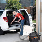 WECLEAN 4 Gallon 5.5 Peak HP Commercial Wet Dry Vacuum Cleaner Shop Vac for Outdoor Patio Wet & Dry Construction Shop Vac with Blower Gift for Father