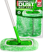 VanDuck Floor Duster Refill Compatible with Swiffer Sweeper Mop (2 Pack) - Microfiber Pet Heavy Duty Dry Cloth Refills - Reusable Mop Pad