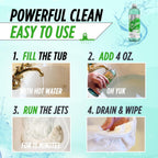 Oh Yuk Jetted Tub Cleaner for Jet Tubs, Bathtubs, Whirlpools, The Most Effective Jetted Tub Cleaner, Septic Safe, 32 Cleanings per Bottle - 1 Gallon