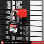 TRADESAFE Lockout Tagout Locks Set - 10 Black Lockout Locks Keyed Different, 2 Keys Per Loto Lock, OSHA Compliant Lock Out Tag Out Padlocks, Safety Padlocks for Electrical Lockout Tag Out Kits