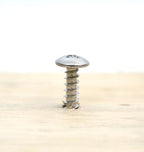 Bolt Dropper No. 10 x 1-1/2 inch Stainless Truss Head Phillips Wood Screw, (100 Piece), 18-8 (304) Stainless Steel Sheet Metal Screws, Type A Point, Plain Finish, ssd Screws