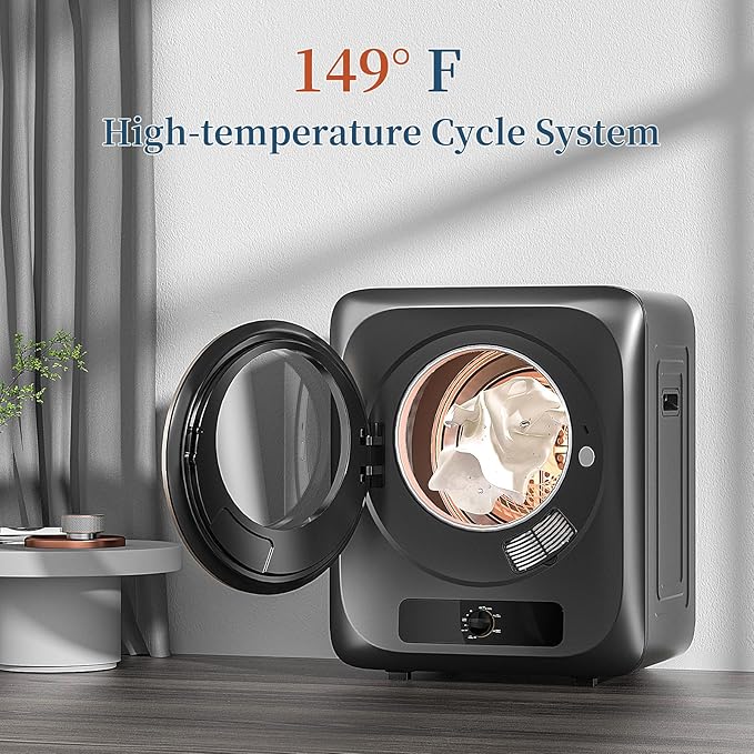 Zynkez 25Lbs Washer and 10Lbs Dryer Combo, Full Automatic Portable Laundry Set with 10 Wash Programs, 5 Dry Modes, Stainless Steel Tub, Compact for Apartments, Dorms, RVs