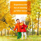 73" Leaf Rake- 11 Metal Tines 8.5" Wide- Small Leaves Rakes for Gardening- Adjustable Metal Leaf Rake for Picking Leaves Yard Women Kids Gardening RV Camping