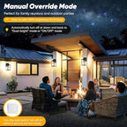 Motion Sensor Outdoor Lighting, 2 Pack Dusk to Dawn Outdoor Wall Lights, Waterproof Exterior Light Fixture Wall Mount, Aluminum Porch Light Outside Light for House